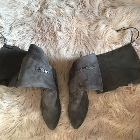 Ivanka Trump thigh high gray heels. Size 8.5. - Picture 3 of 4